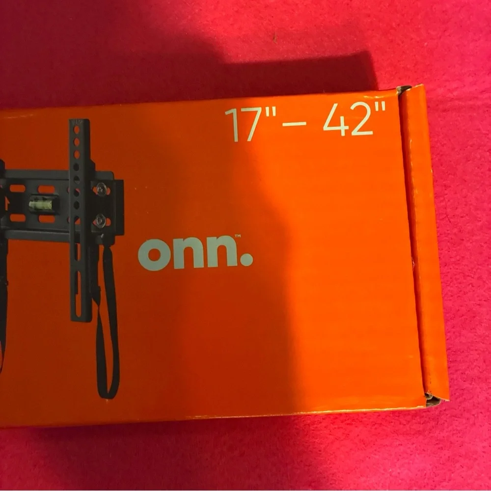 Orange Wall Mount Display Shelf